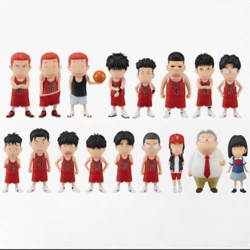 THE FIRST SLAM DUNK FIGURE COLLECTION  湘北BOX SET日版 (全新現貨)      一套17 隻