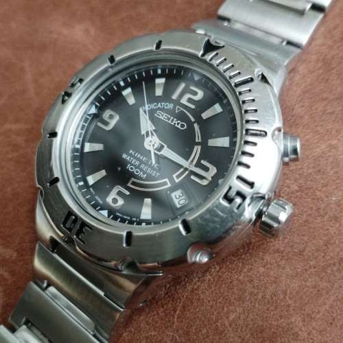 Seiko Kinetic 人體動能潛水錶 (己換新充電池）