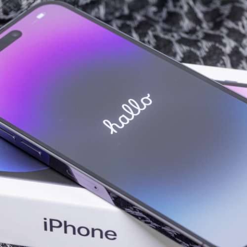 100%NewiPhone14 Pro Max 256GB紫色香港行 貨 Apple保養至2024年 7月28日 全套有盒...