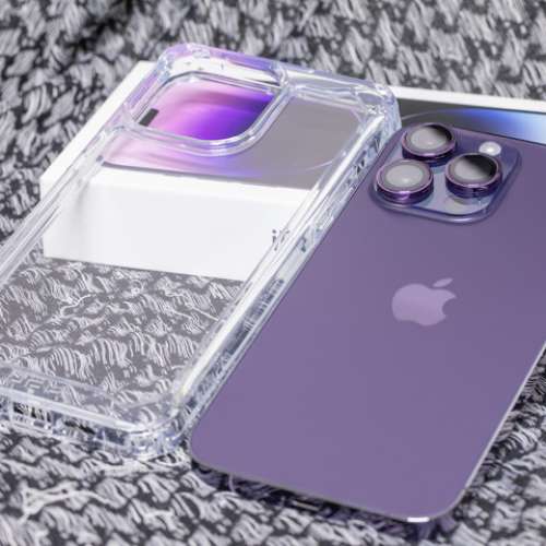 100%NewiPhone14 Pro Max 256GB紫色香港行 貨 Apple保養至2024年 7月28日 全套有盒...