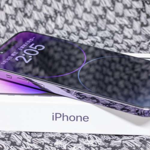 100%NewiPhone14 Pro Max 256GB紫色香港行 貨 Apple保養至2024年 7月28日 全套有盒...