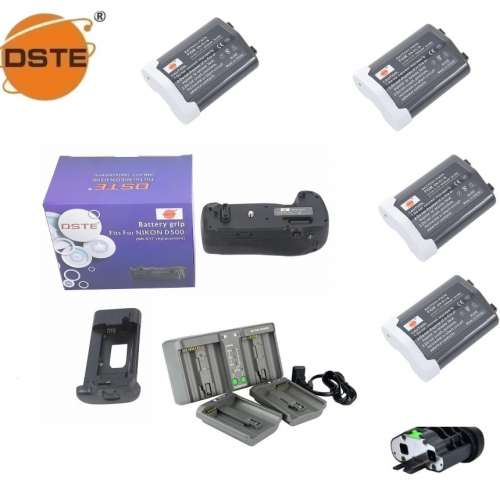 DSTE MB-D17 Vertical Battery Grip With EN-E18A Set For Nikon D500 電池直倒 / ...