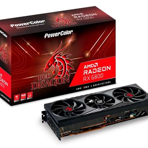 （全新&不是鑛卡）AMD RX 6800 ( 16GB ) PowerColor Red Dragon