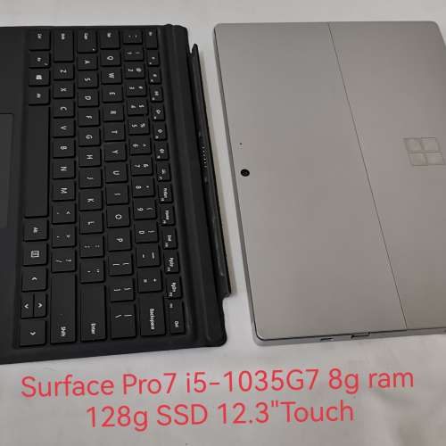 Surface Pro7 i5-1035G7 8g ram 128g SSD 12.3"Touch