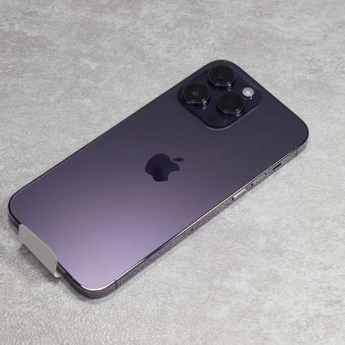 100%NewiPhone14 Pro Max 256GB紫色香港行 貨 Apple保養至2024年 7月28日 全套有盒...