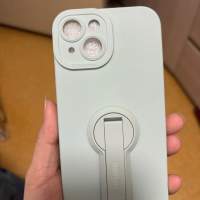 全新Iphone 15 green phone case with stand gift: screen protector 送玻璃保護貼 ...