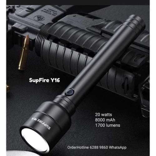 SuperFire 全新神火勁光電筒.20瓦. 1700流明. USB-C直接充電