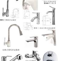 全新 銅合金 鋅盆龍頭, 浴室龍頭 及 面盆水龍頭