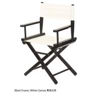 TALL Studio Director's Chairs -115cm Height Black Frame, White Canvas 黑色白布...