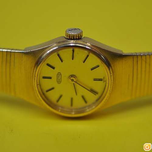 中古OCTO 機械,上鍊,镀金女裝腕錶.