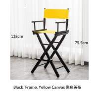 118cm Height Black Frame, Yellow Canvas 黑色黃布導演椅 - Rent 日租 / Sell 購入