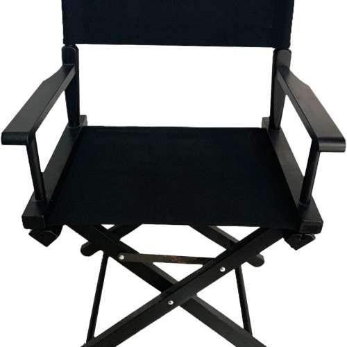 86cm Height Black Frame, Black Canvas 黑色黑布導演椅 - Rent 日租 / Sell 購入