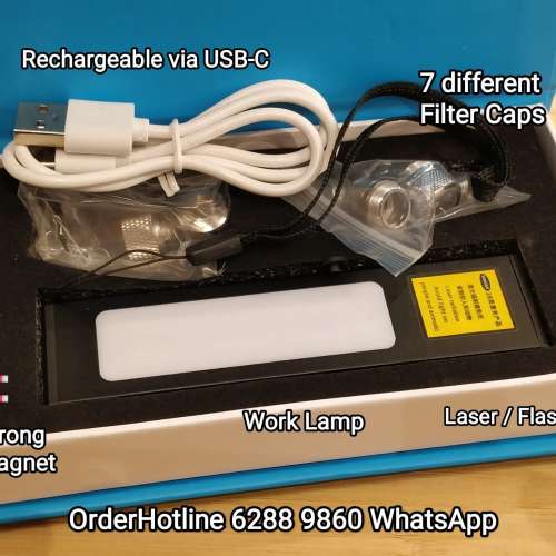 激光/鐳射/觀星筆. USB-C直接充電.Laser Pointer Flashlight Work Lamp.