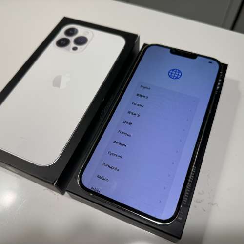 iPhone 13 Pro Max 256GB Silver White 白全套原裝配件  (used)