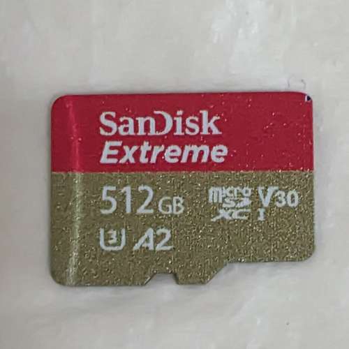 SanDisk Extreme A2 V30 U3 UHS-I microSDXC 記憶卡 512GB 讀:190 寫:130