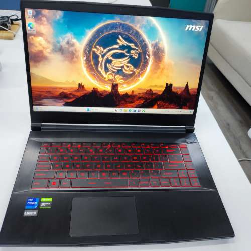 今年新機有單有保養仲有1年半保用極新淨獨顯超輕薄MSI GF63 Thin 11SC MS-16R4,15....