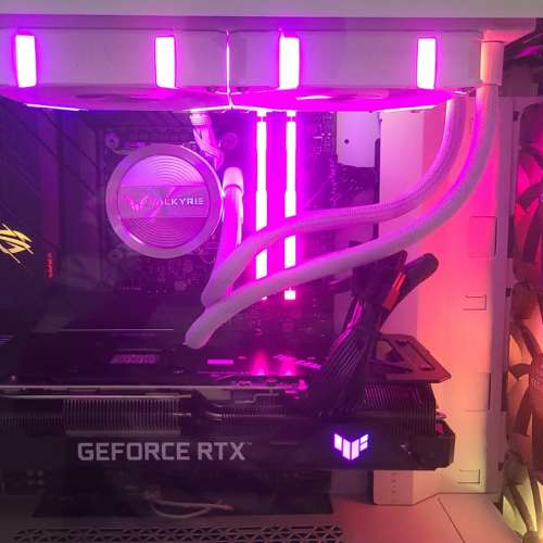 電競主機電腦 - 白色機箱 12代i7 ASUS 3080 TUF DDR5 RAM 32G 1TSSD (有單有盒)(買...