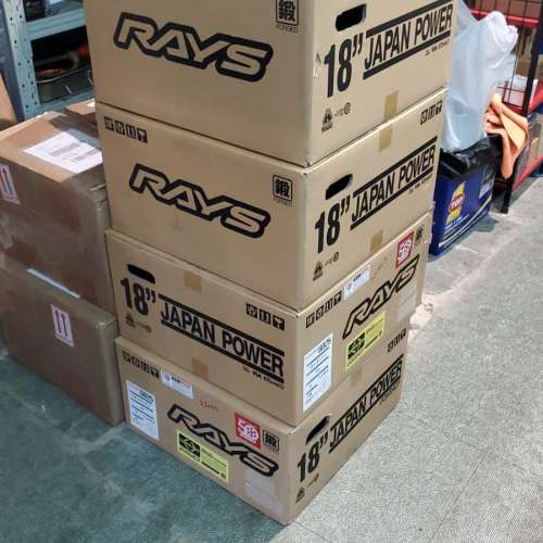 現貨全新日本製RAYS G025 鍛造18寸  HK色