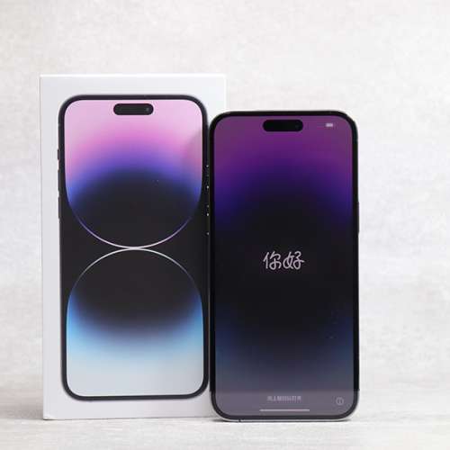 港版 Apple iPhone 14 Pro Max 256G 暗紫色6.7寸大螢幕，買翻來未用過，同全新一樣...