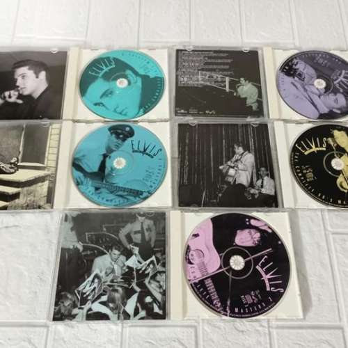 ELVIS THE KING OF ROCK.N.ROLL盒裝5碟CD冇花.畫冊.相片齊