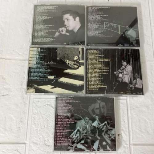 ELVIS THE KING OF ROCK.N.ROLL盒裝5碟CD冇花.畫冊.相片齊