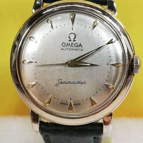 Vintage Omega 機械自動撞陀皮常腕錶