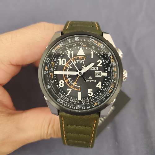 CITIZEN BJ7138-04E PROMASTER 航空系列 光動能Eco-Drive 兩地時間 GMT 手錶 not S...