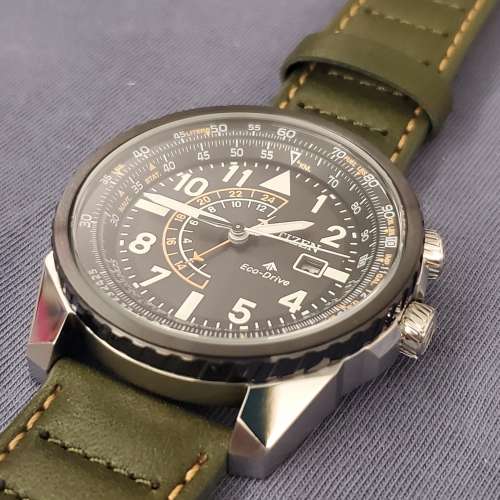 CITIZEN BJ7138-04E PROMASTER 航空系列 光動能Eco-Drive 兩地時間 GMT 手錶 not S...