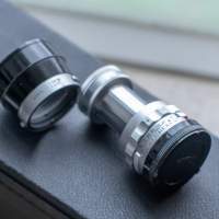 Leica m Elmar 9cm (90mm) f4 伸縮頭。遮光罩