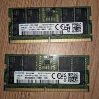 筆記本記憶體 Samsung 32GB (2X16GB) DDR5 5600MHz SODIMM notebook ram M425R2GA3...