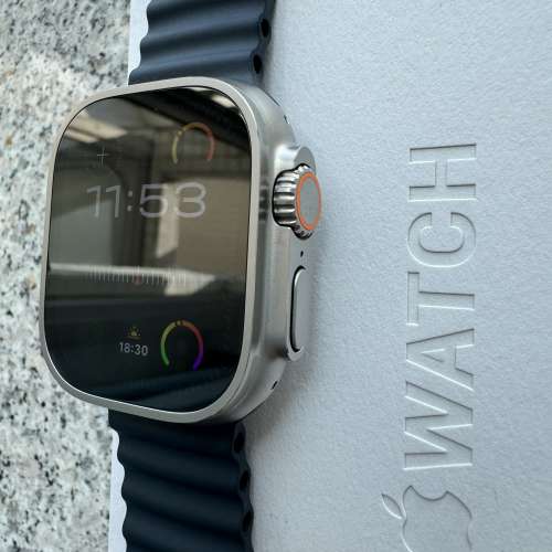 Apple Watch Ultra 2️⃣  少戴，藍色海洋錶帶➕配件未用過