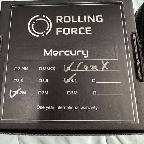 Rolling force mercury 4.4 conx
