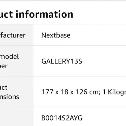 7” 電子相架 英國名牌 NextBase Gallery 13-S 💯 全新