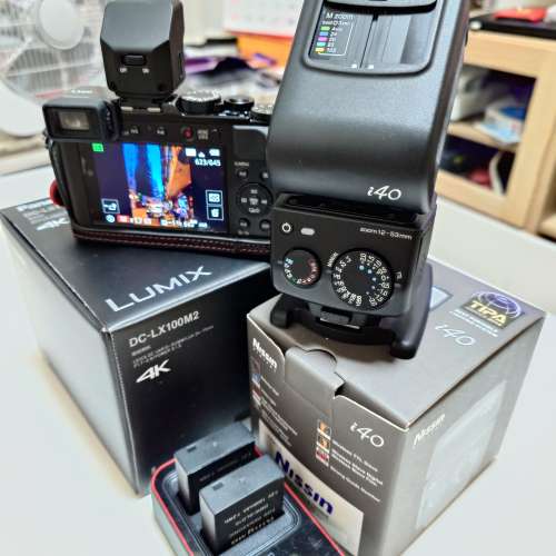 2023年頭買入極新淨 Panasoni Lumix DC-LX100M2連負電,自動蓋,皮套有盒,加Nissin i4...