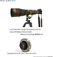 ROLANPRO Lens Camouflage Coat For Canon EF 800mm f/5.6L IS USM Lens And Extender