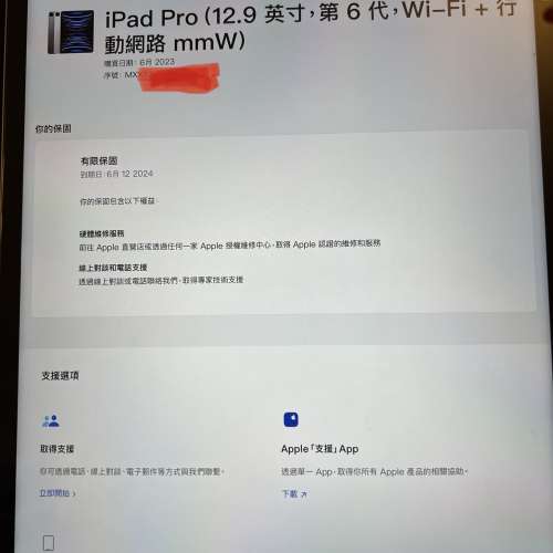 iPad pro 12.9吋 M2 128gb 5G M2 灰黑色 cellular 6代