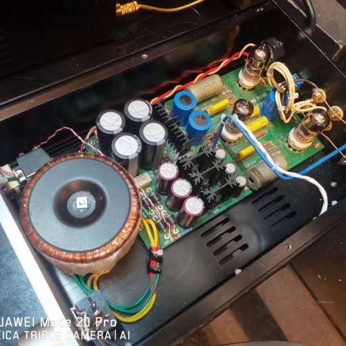 香港師傅三膽前級，採用三支6922戓6DJ8真空管