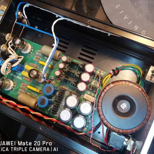 香港師傅三膽前級，採用三支6922戓6DJ8真空管