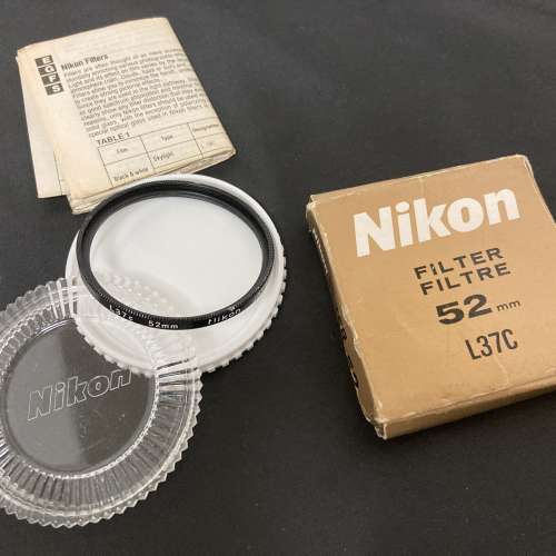 Nikon ND4S 52mm Filter 及Nikon L37C 52mm filter
