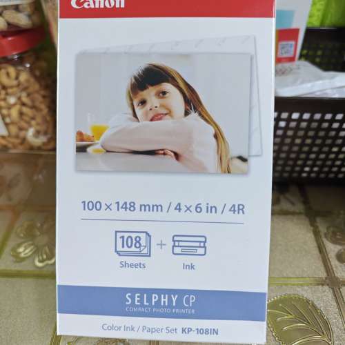 全新Canon CP1300相片打印機(水貨冇保養)連108張相片卡