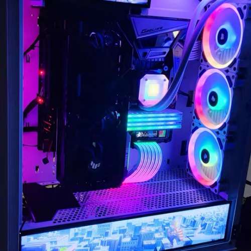 電競RGB水冷英特爾(Intel) i7 7700 7代電腦主機 92萬跑分 ，R9 370 4G 遊戲獨立顯示...