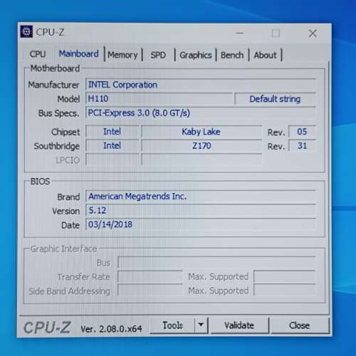 【99.9%新】佳華宇H110電腦主機板、電腦底板（支持Intel 6,7代cpu、以及第8代i3 cpu）