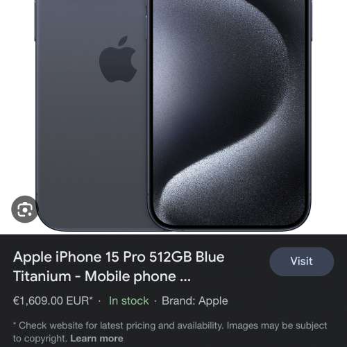 IPhone15 pro 512 Titan Blue 原封未拆
