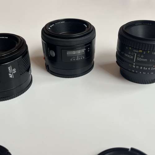 Minolta AF50/1.7，Nikon AF50/1.8