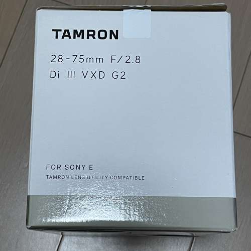 Tamron 28-75mm G2 Sony E-mount