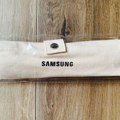 全新 Samsung 三星環保竹製餐具連麻布套裝 筷子 匙羹 刀 叉 Chopstick Spoon Knife...