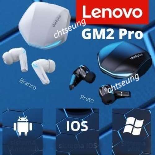 全新 Lenovo GM2 無線藍牙耳機 Pro Bluetooth 5.3 Wireless Earphone Gaming 為電競...