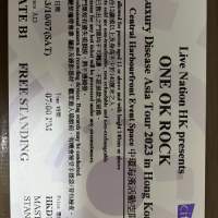 one ok rock $1699 vip門票4張 平價轉讓