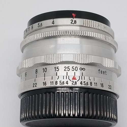 Carl Ziess Jena Tessar Red T 50 / 2.8