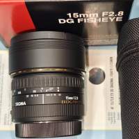 Sigma 15/2.8 DG fisheye for Canon EF